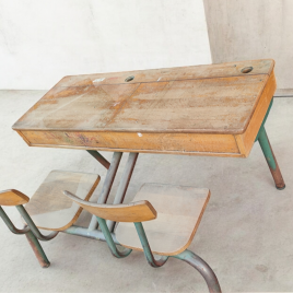 Bureau écolier double