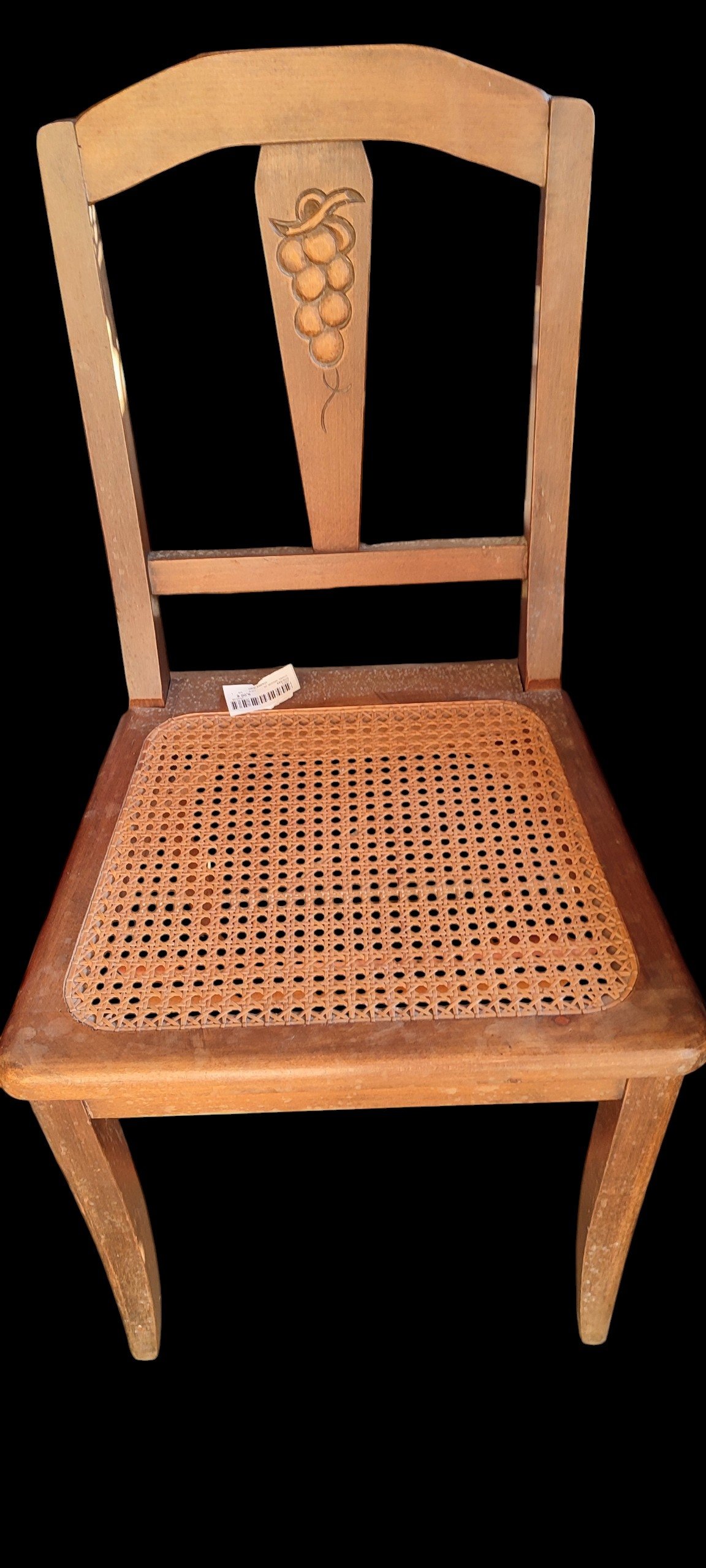 Lot de 3 chaises cannage       20823