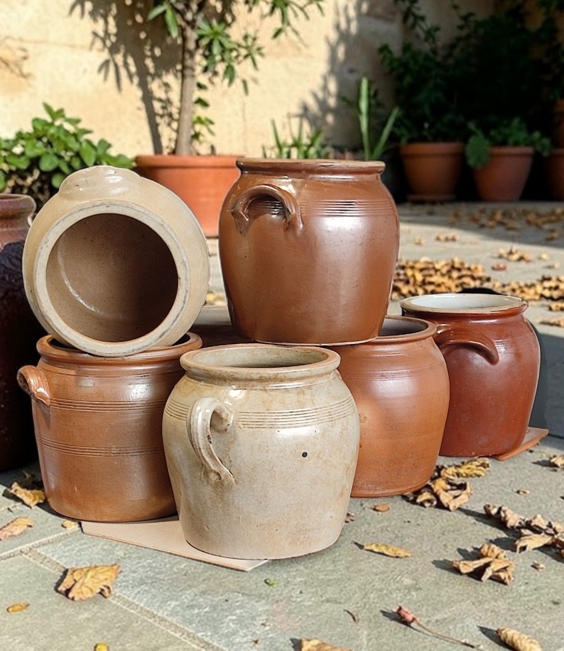Pots en grès